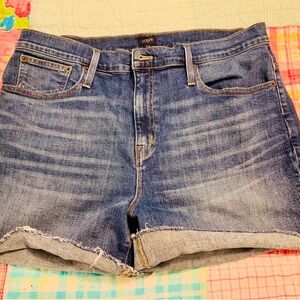 J. Crew Women's Blue Jean Shorts 33 much waist Like New